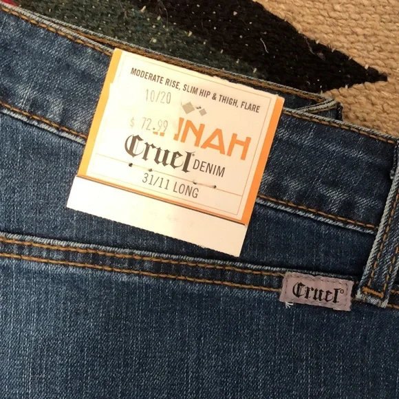 Bareback flare jeans cruel girl new wide leg - Picture 3 of 6